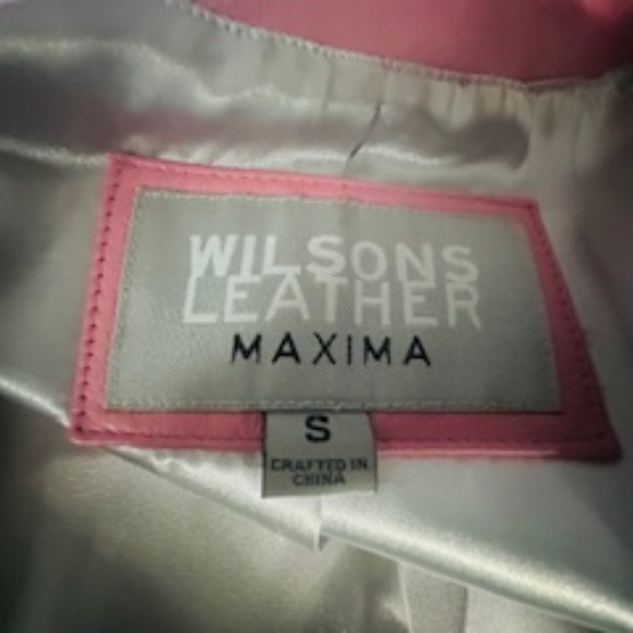 Vintage Wilsons Leather Pink Jacket (S) - Picture 14 of 16